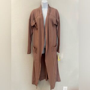 Intimately Free People 2018 Hangout Cardigan Sweater Toasted Almond XS Oversized